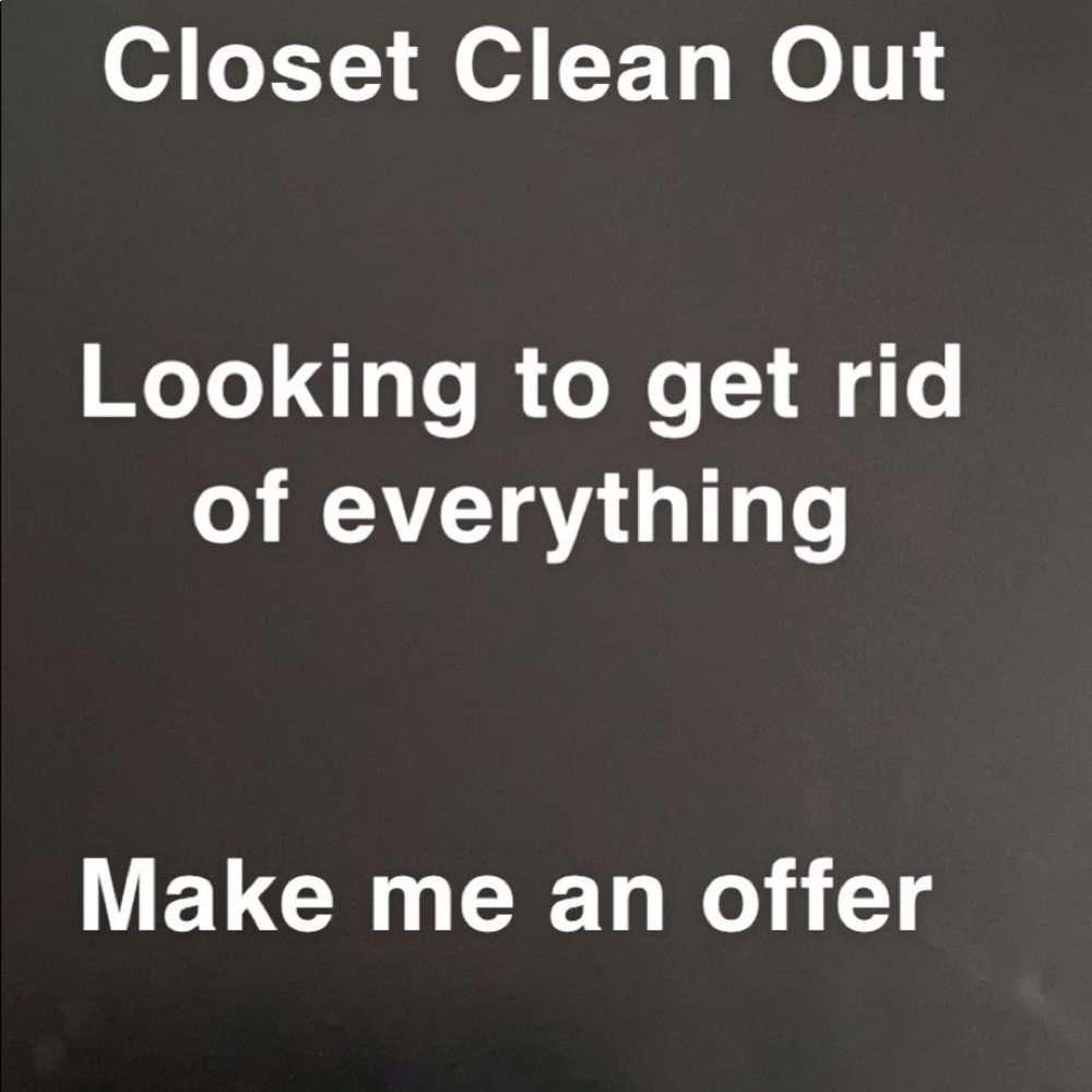 CLOSET CLEAN OUT